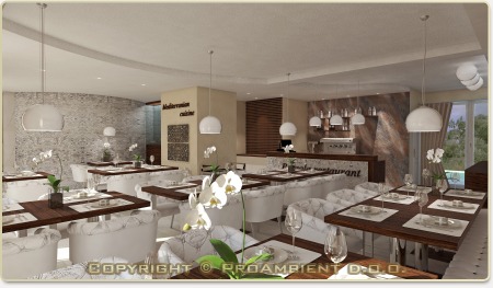 3D vizualizacije notranje opreme - Hotel Villa Dalmacija